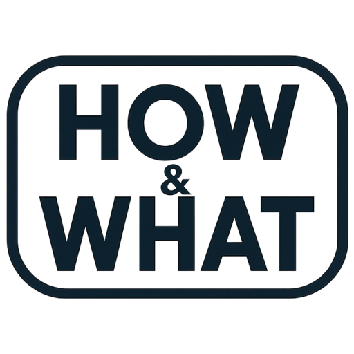 'how & what' 로고 512x512